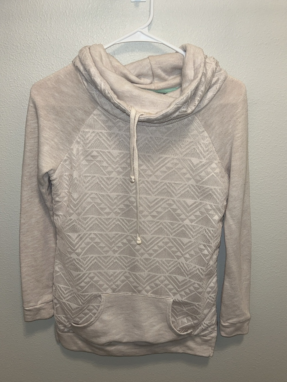 Vanity Cream Cowl Neck Pullover Sweater